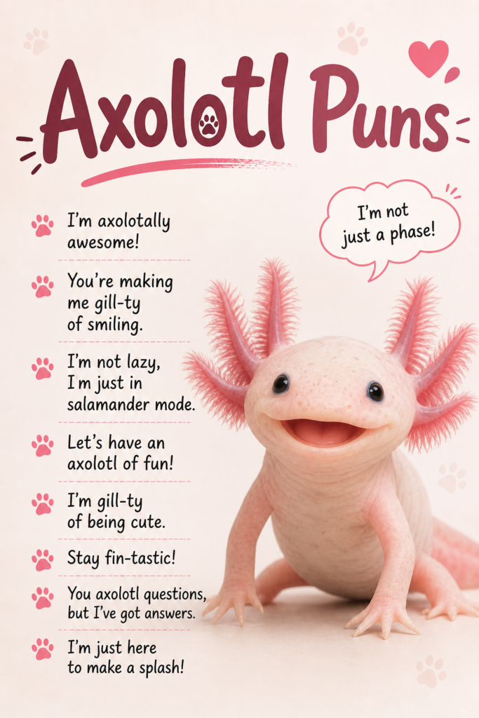 Axolotl Puns