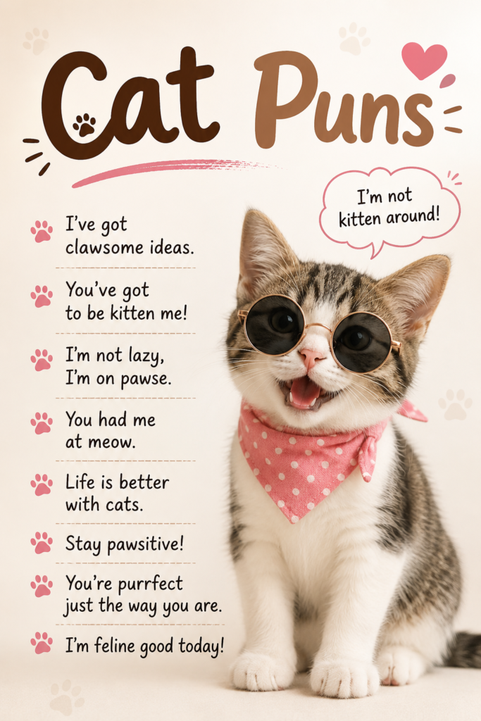 Cute Cat Puns